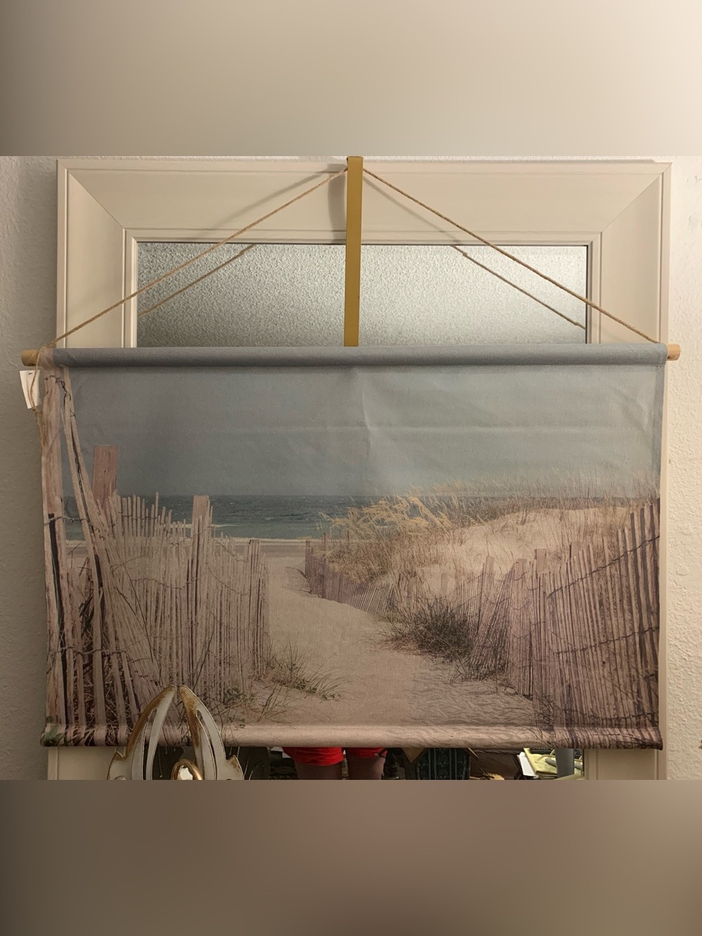 Coastal Dune Canvas Wall Art - Blue & Beige